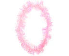 Pastel Iridescent Pink Tinsel Lei Costume Accessory