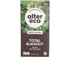 Alter Eco Chocolate (Organic) Dark Total Blackout 75g 12 Pack