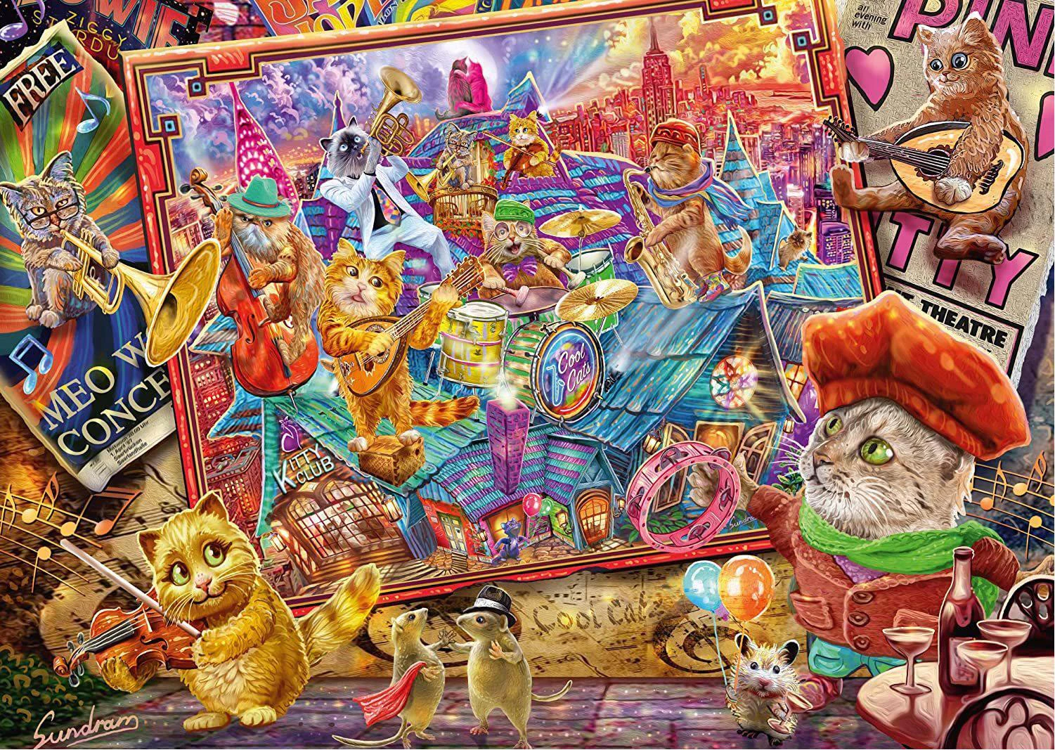 Schmidt - Sundram Cat Mania Puzzle 1000pc