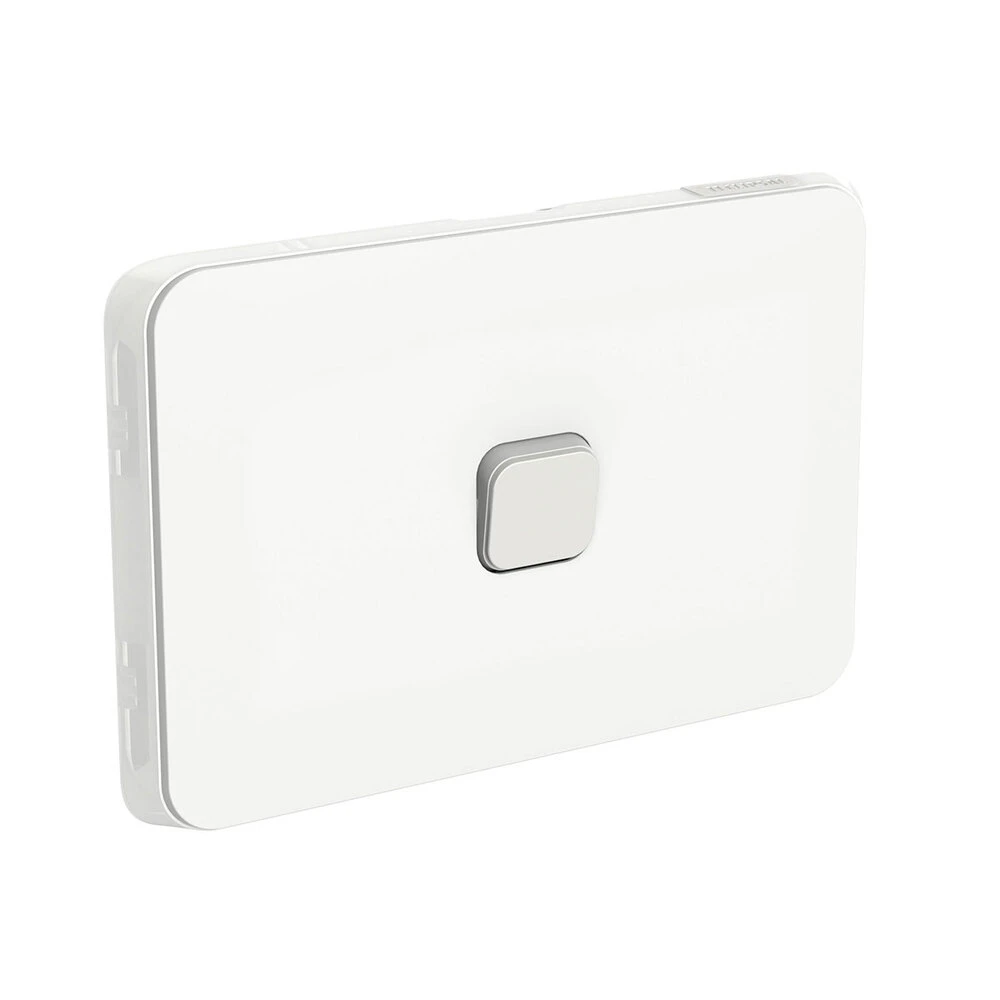 Clipsal Iconic 1 Gang Horizontal Switch 10A White