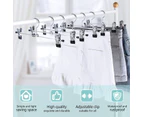 Pant Hangers, Skirt Hangers with Clips Metal Trouser Clip Hangers - 30 Pack