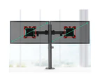 Dual Monitor Arm Stand Brackets - Black