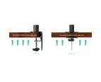 Dual Monitor Arm Stand Brackets - Black