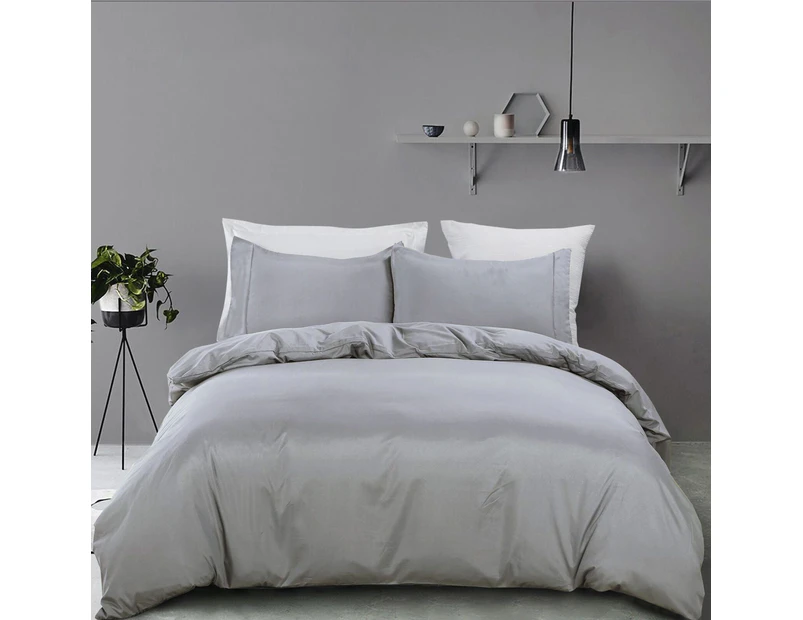 Silver Soft Quilt Doona Cover Set 5 Size