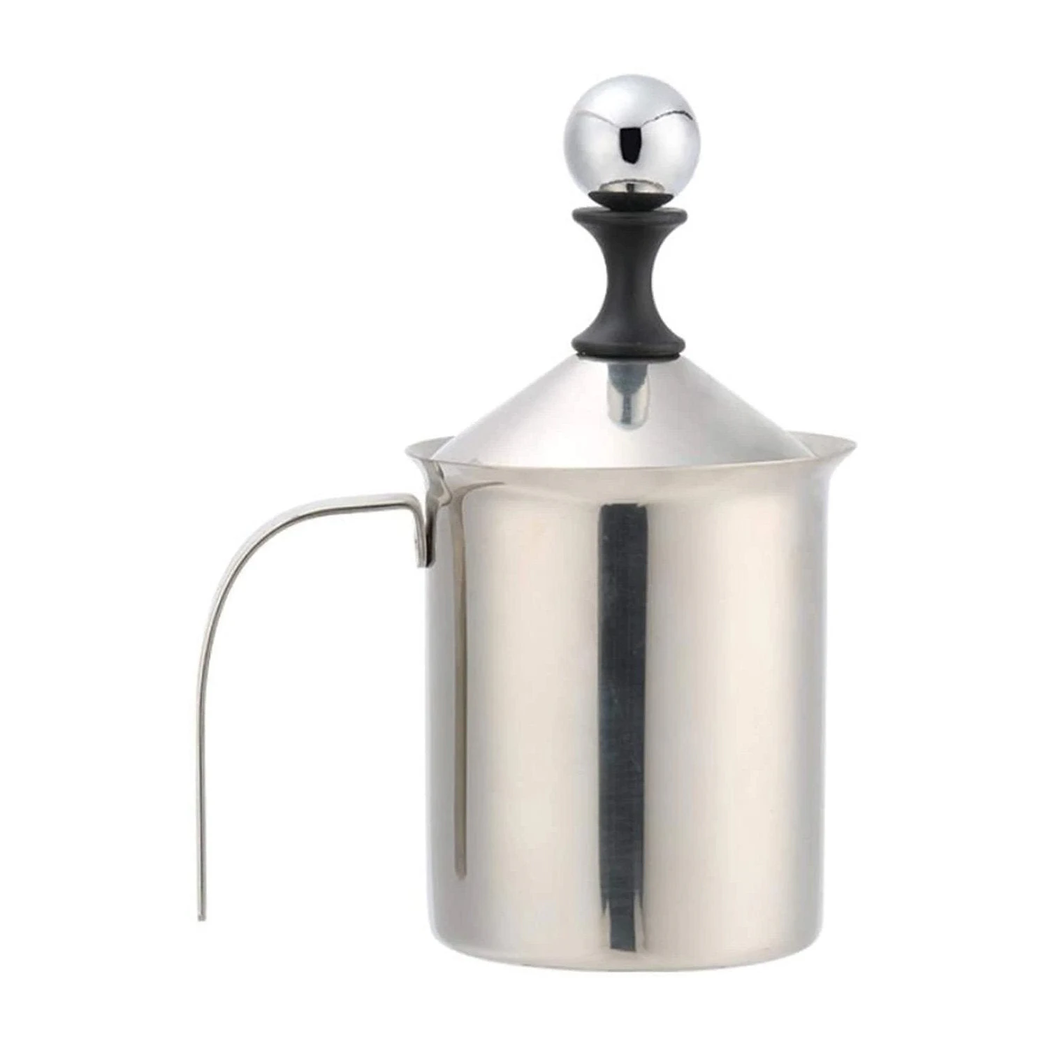 Home Kitchen Manual Milk Frother Foamer Cream 400g