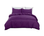 Purple Soft Quilt Doona Cover Set 5 Size