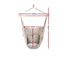 Hammock Swing Chair - Cream - 120KG Capacity