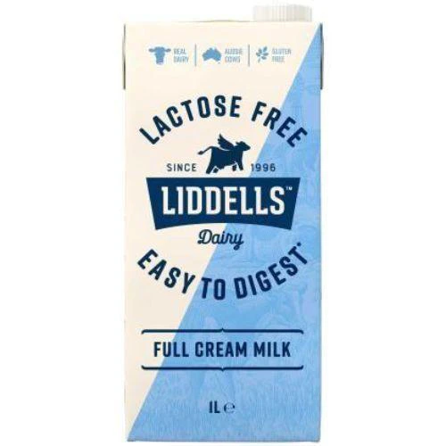 12 X Milk Uht Full Cream Lactose Free  12L Liddells