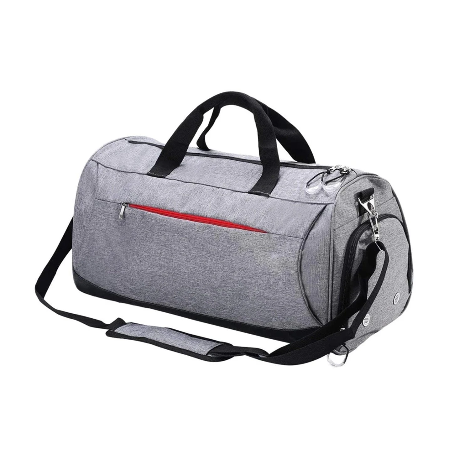 Sports Gym Bag with Shoes Compartment - Grey