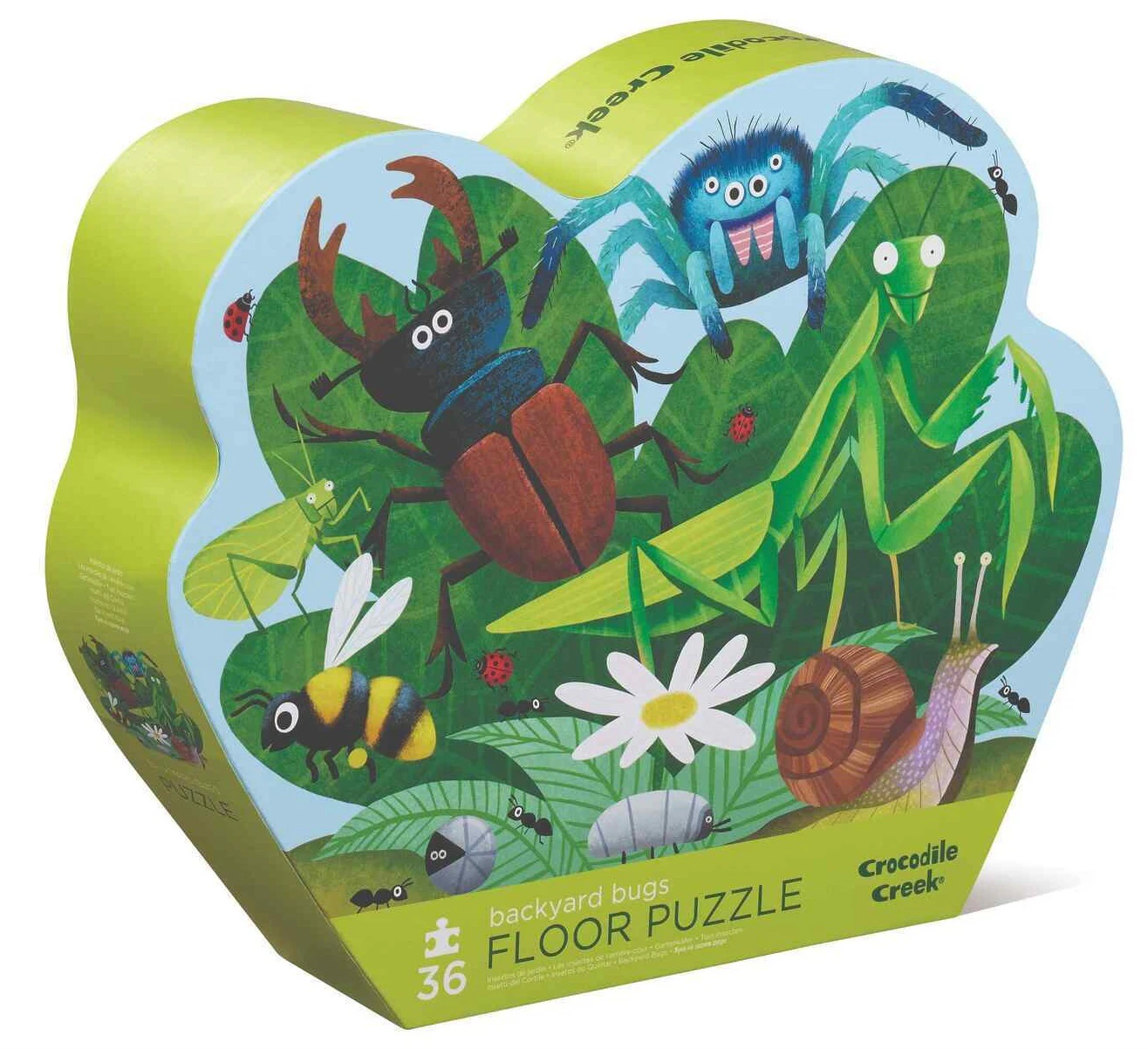 Crocodile Creek - Backyard Bugs Floor Puzzle 36pc