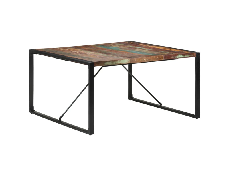 vidaXL Dining Table 140x140x75 cm Solid Wood Reclaimed