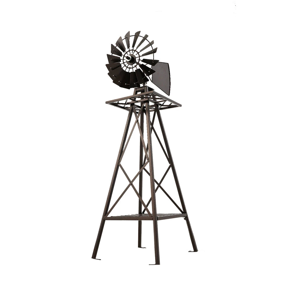 Outdoor Garden Windmill Metal Ornament - 120cm