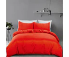 Red Soft Quilt Doona Cover Set 5 Size