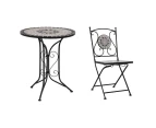 Bistro Set 3 Pcs Outdoor Patio Setting Garden Furniture Balcony Table And Chairs