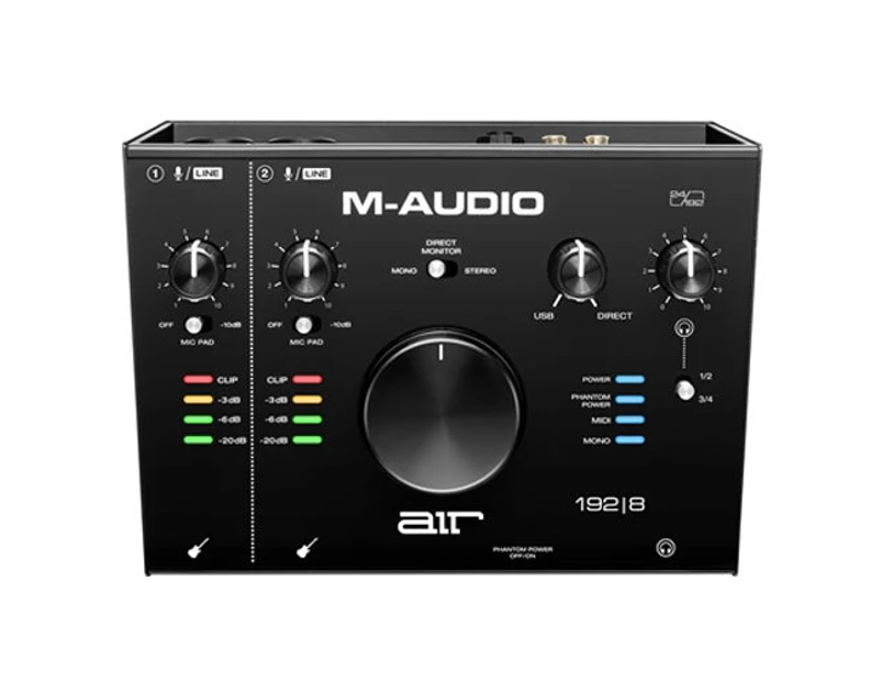 M-Audio Air 192/8 USB 2x4 Audio Interface Recording/Monitoring w/ MIDI Black