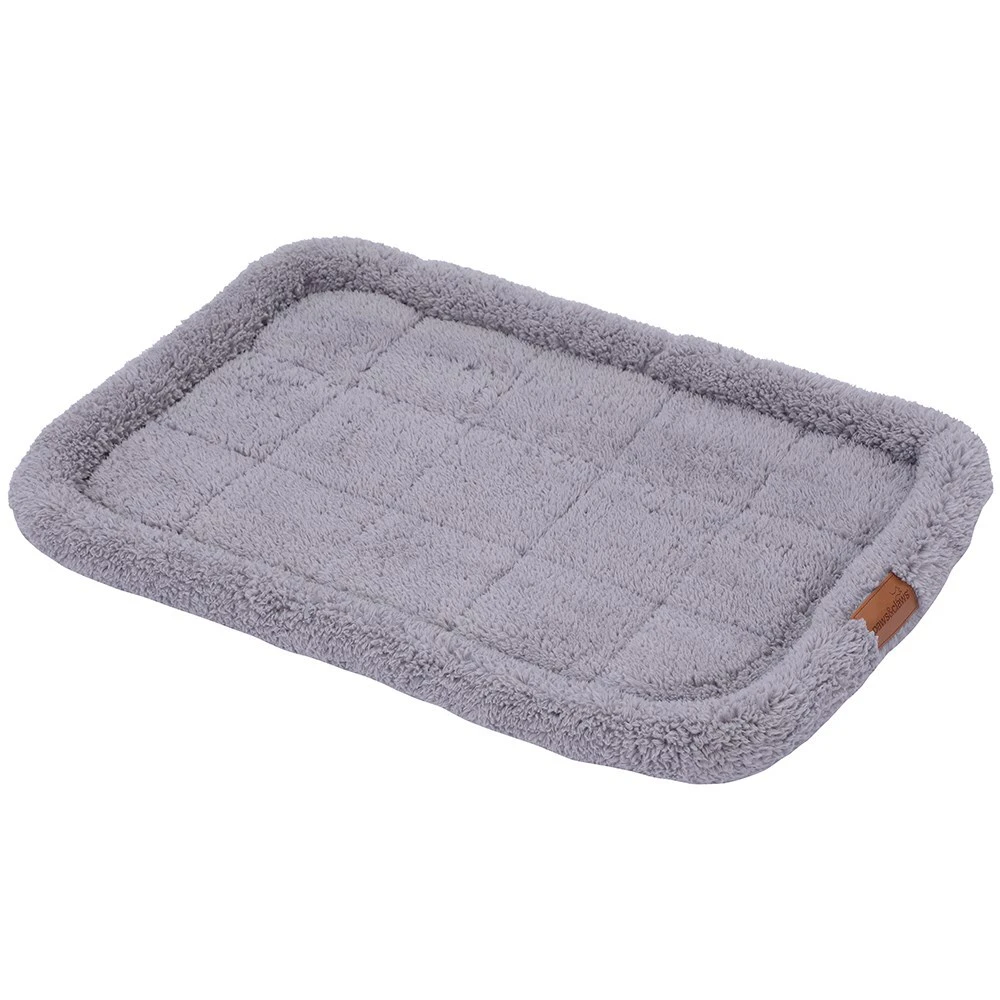 4 x PLUSH CRATE PET BED 90x57cm | Pets Puppy Slimline super soft Durable Heavy Duty Slimline Design One Size fits Most