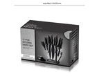 18 Pc Knife Set With Block And Sharpener