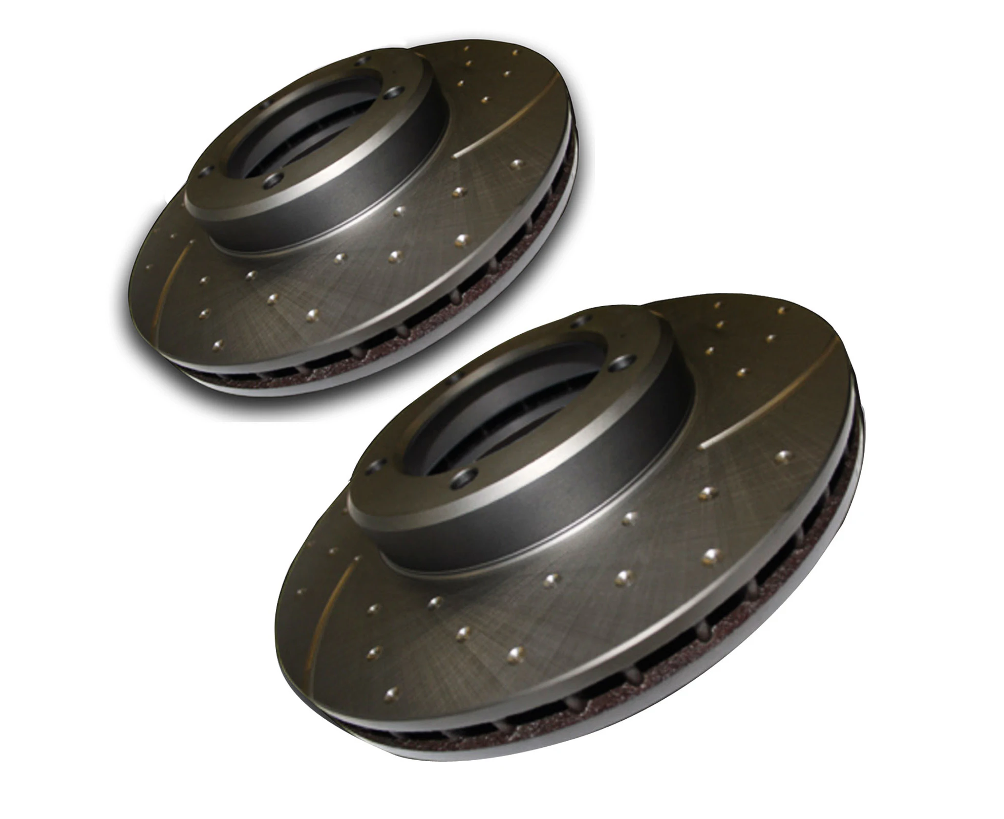 Rear RDA Slotted Dimpled Disc Brake Rotors for Toyota Supra JZA80 Twin Turbo 5/1993-