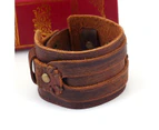 Duohan Vintage Cowhide Jewelry Bracelet Creative Men's Handmade Leather Bracelet Charms For Men Bracelet Ideas