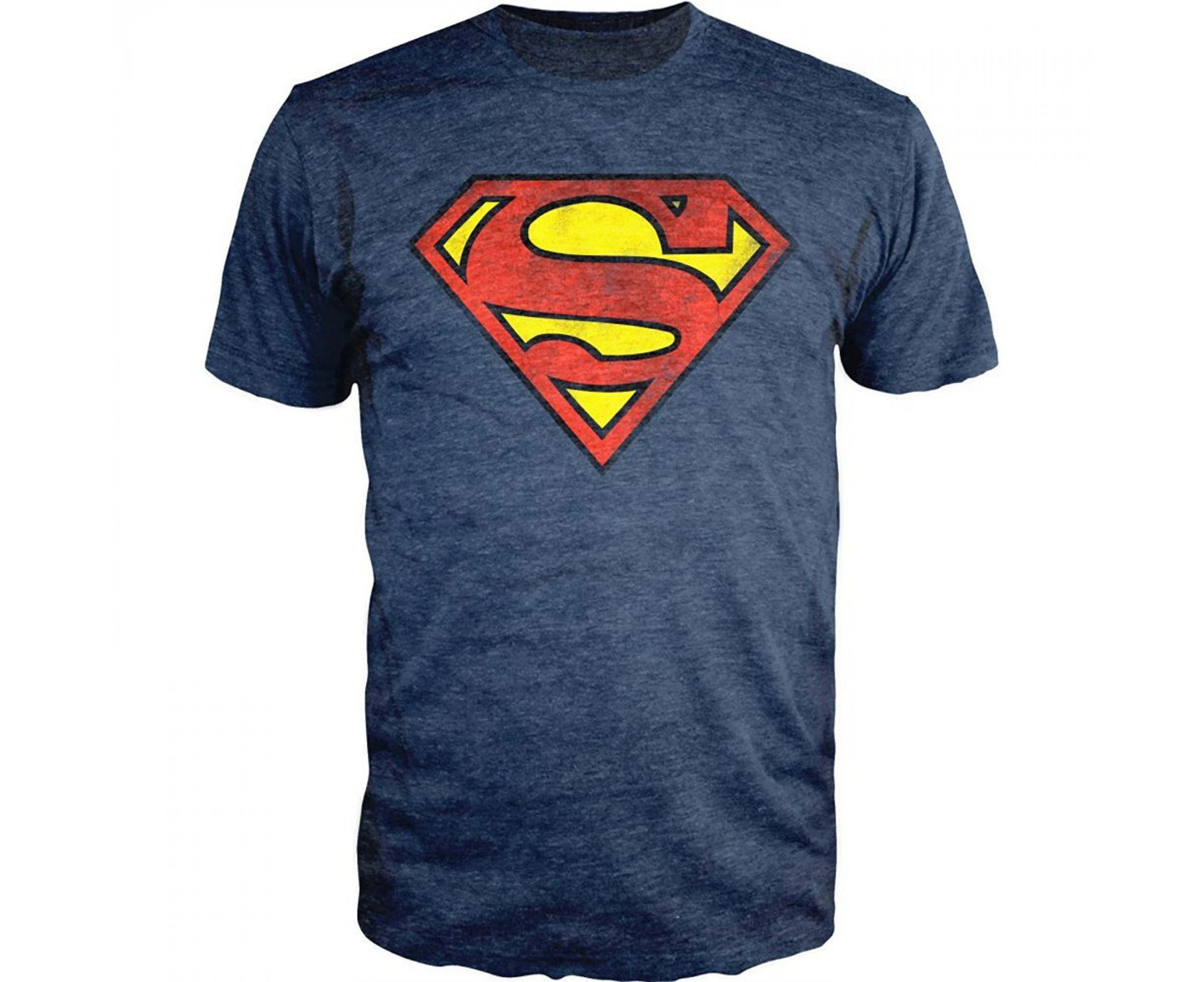 DC Comics Superman Logo Navy Heather T-Shirt