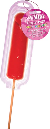 Jumbo Candy Cock Pop - Strawberry