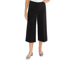 Mario Serrani Italy Women's Comfort Stretch Culottes, Charcoal