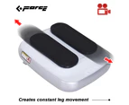 FORCE Portable Electric Circulation Leg Trainer Exerciser Machine With Remote Control - Silver