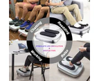 FORCE Portable Electric Circulation Leg Trainer Exerciser Machine With Remote Control - Silver