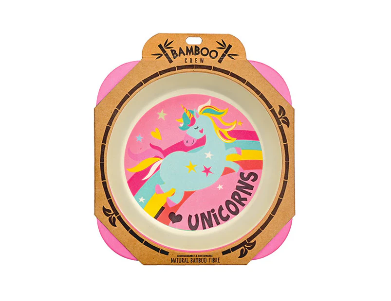 Bamboo Bowl - I (Heart) Unicorns