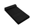 Portable Folding Sofa Bed Mattress - Black - Double