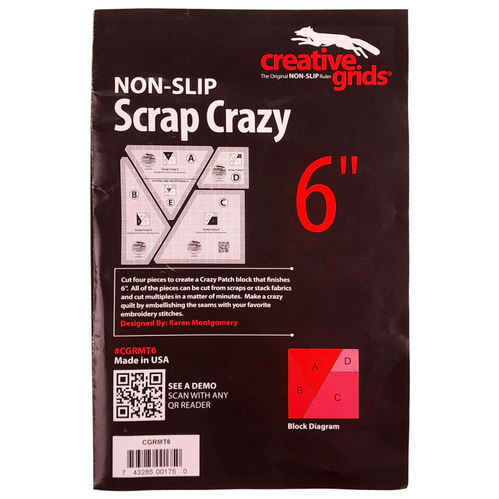 Creative Grids Scrap Crazy 6" Template Set