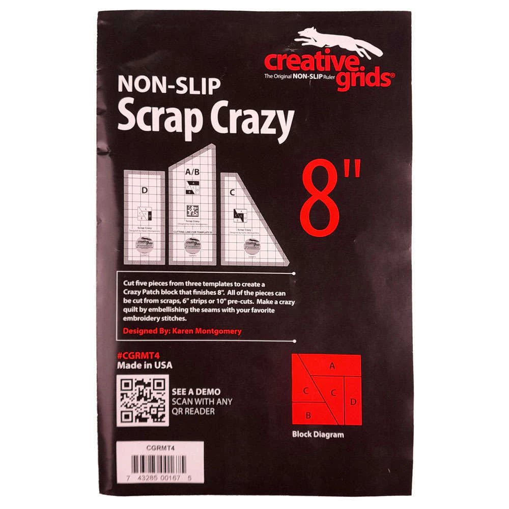 Creative Grids Scrap Crazy 8" Template Set