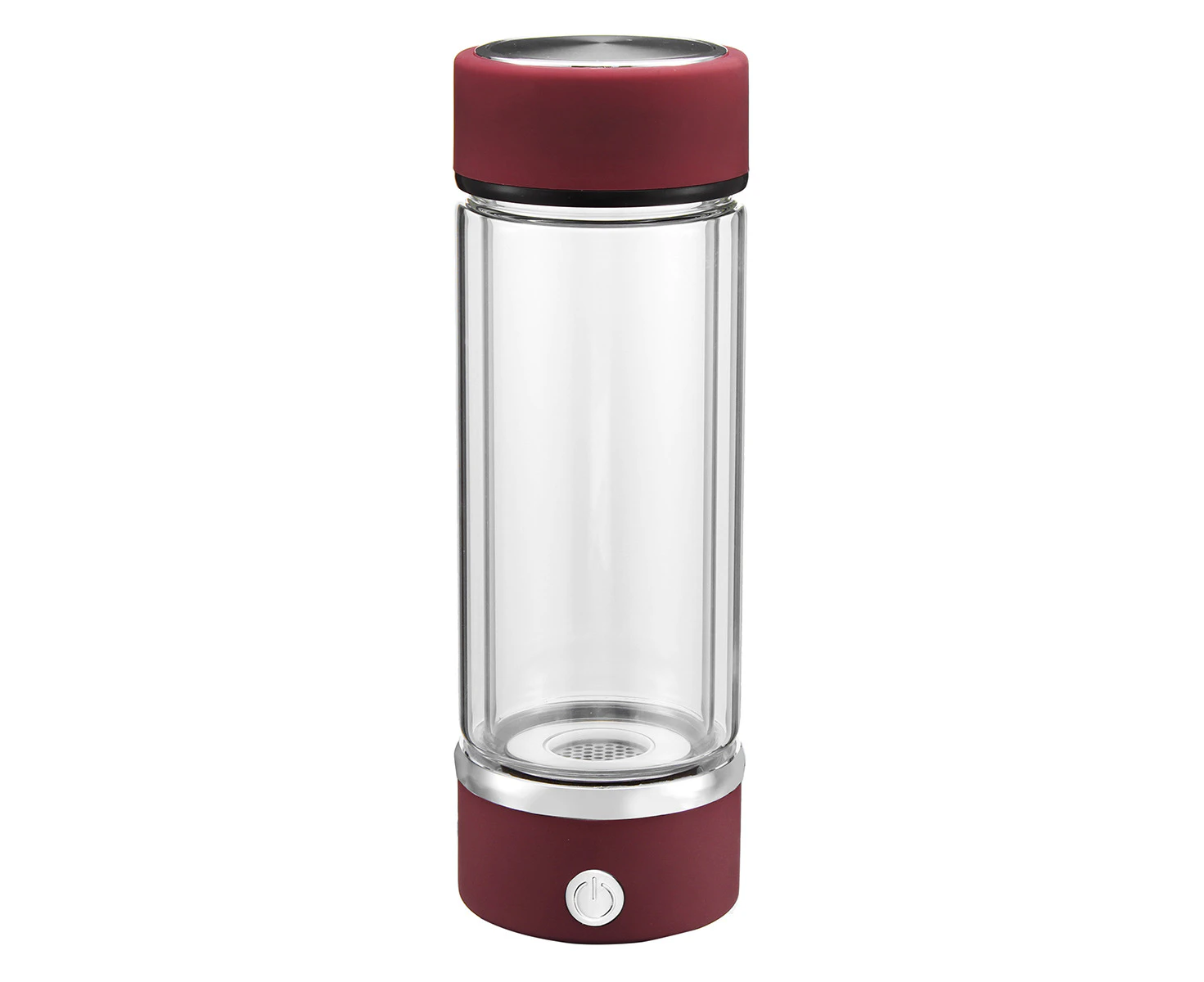 420ML Portable Dual Use 1500PPB Hydrogen Water Generator SPE Hydrogen Rich Water Maker Bottle-Red