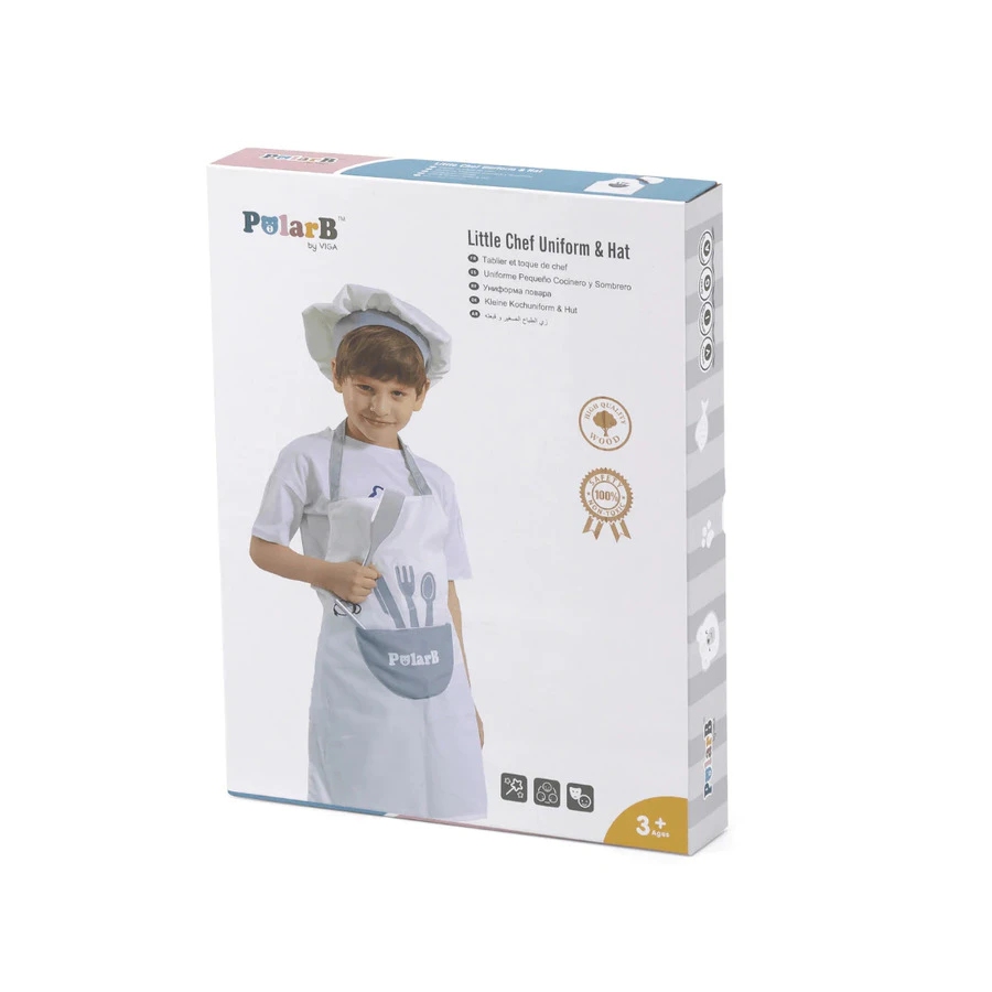 VIGA PolarB Little Chef Uniform & Hat Dress Up Set