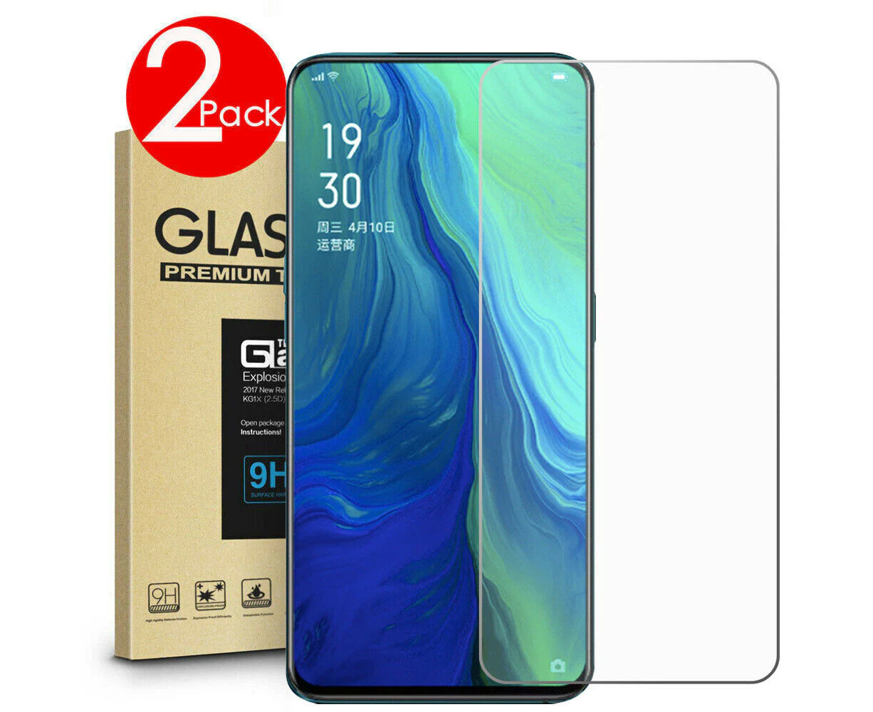 2 PACK Premium 9H Tempered Glass Screen Protector Guard For OPPO Reno Z