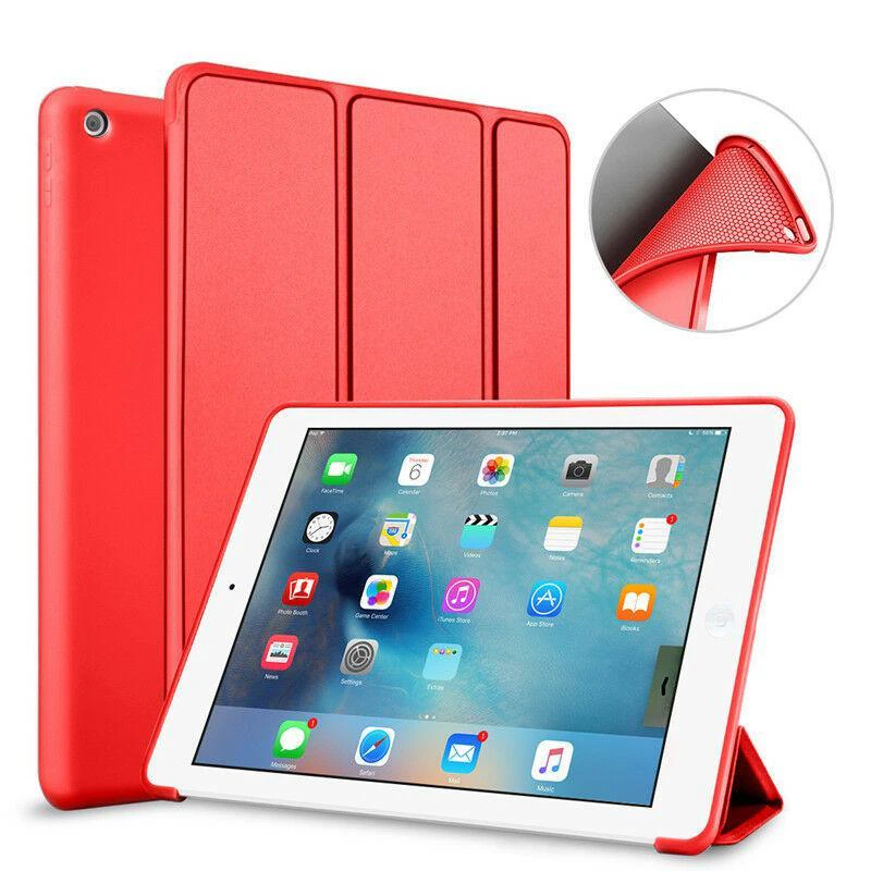 IPad 5th Generation Smart Cover Stand iPad Case - Red Shockproof