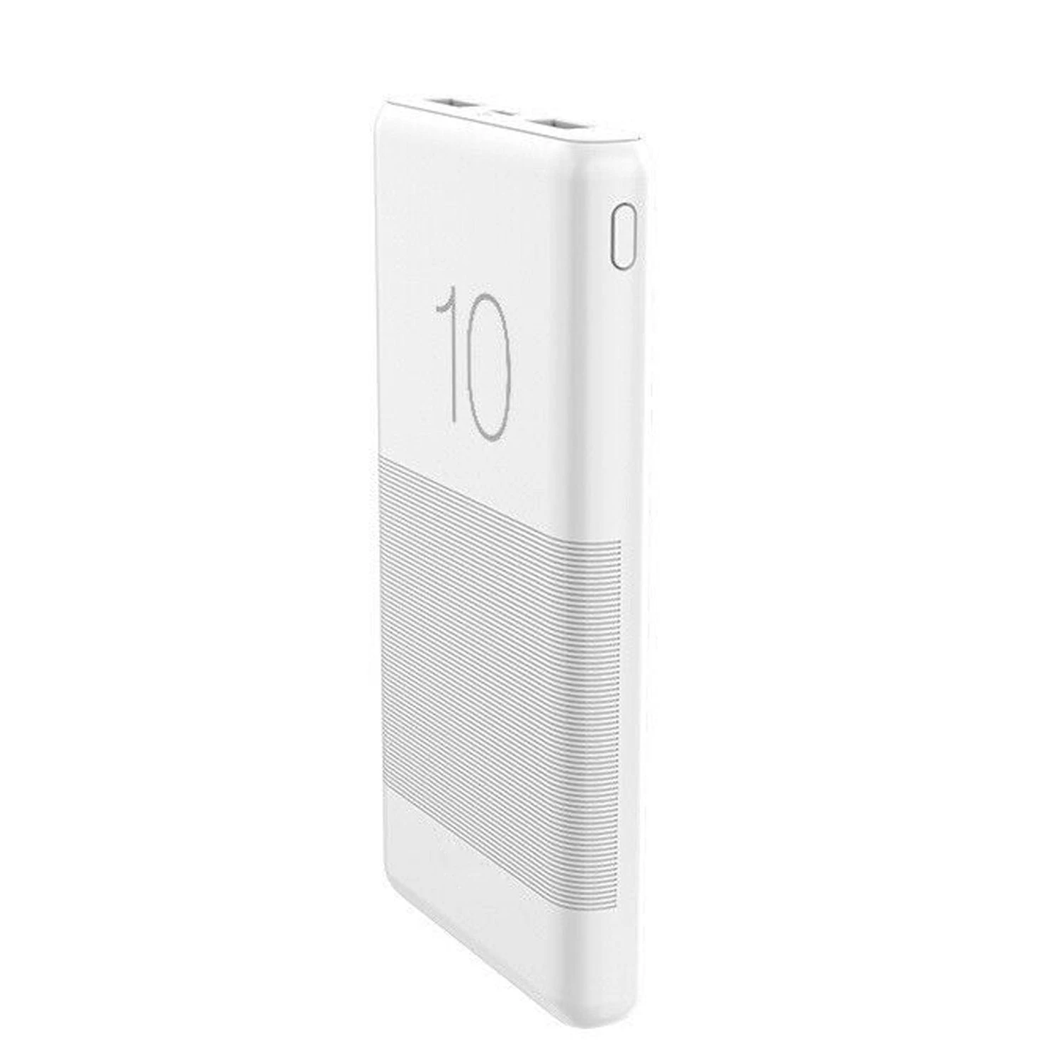 Compact Phone Power Charger - White