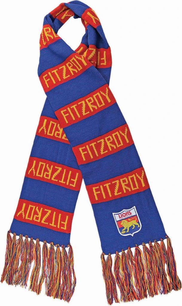 Fitzroy AFL Heritage Bar Scarf Warm Winter Neckwear