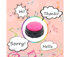 Small Size Easy Carry Voice Recording Sound Button for Kids Interactive Toy Answering Buttons Orange+Pink+Blue+Green