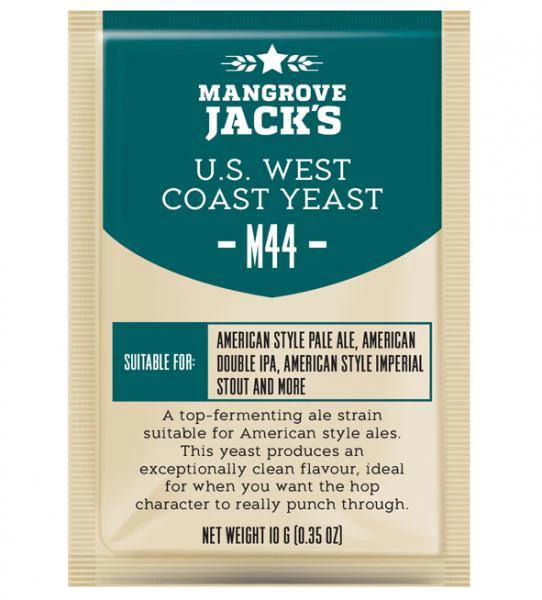 Mangrove Jacks Craft Series Yeast - US West Coast M44 (10g)