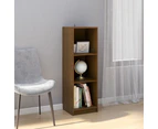 vidaXL Book Cabinet/Room Divider Honey Brown Solid Pinewood