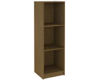 vidaXL Book Cabinet/Room Divider Honey Brown Solid Pinewood