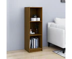 vidaXL Book Cabinet/Room Divider Honey Brown Solid Pinewood