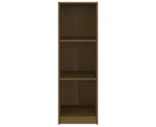 vidaXL Book Cabinet/Room Divider Honey Brown Solid Pinewood