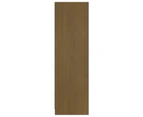 vidaXL Book Cabinet/Room Divider Honey Brown Solid Pinewood