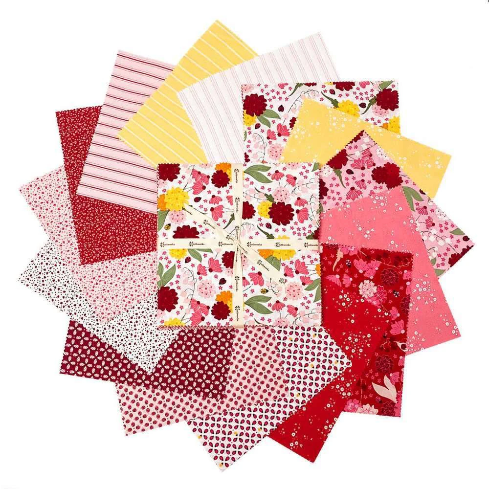 Clothworks Ladybug Mania 10" Squares Fabric By Meags & Me Quilting Sewing