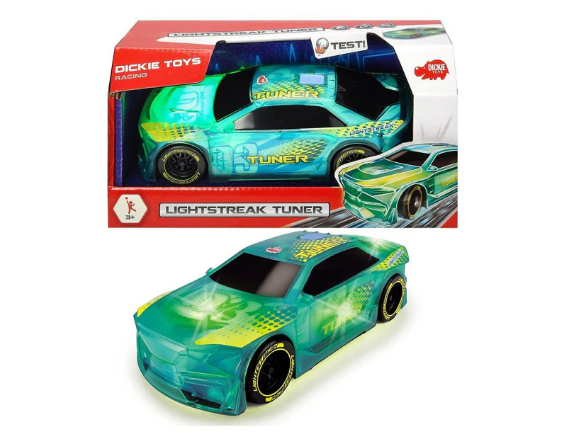 Dickie Toys Lightstreak Friction Powered Tuner Car with Lights