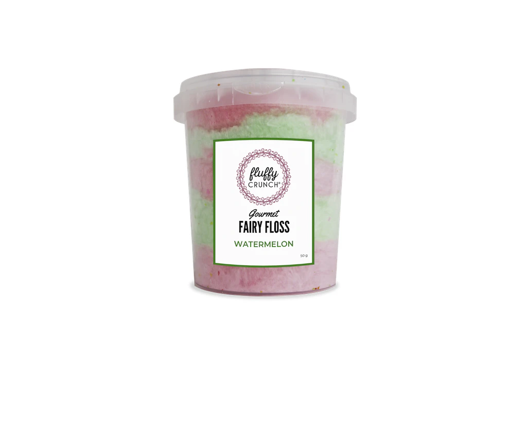 Fluffy Crunch Fairy Floss WATERMELON 50g