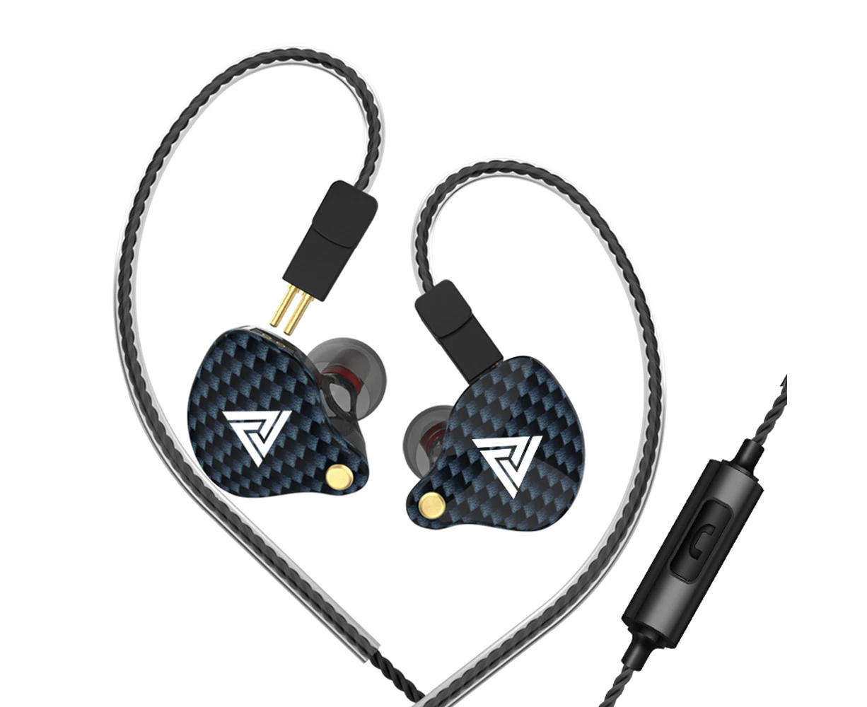 QKZ VK4 3.5mm Wired In-ear Sports Headphones - Black