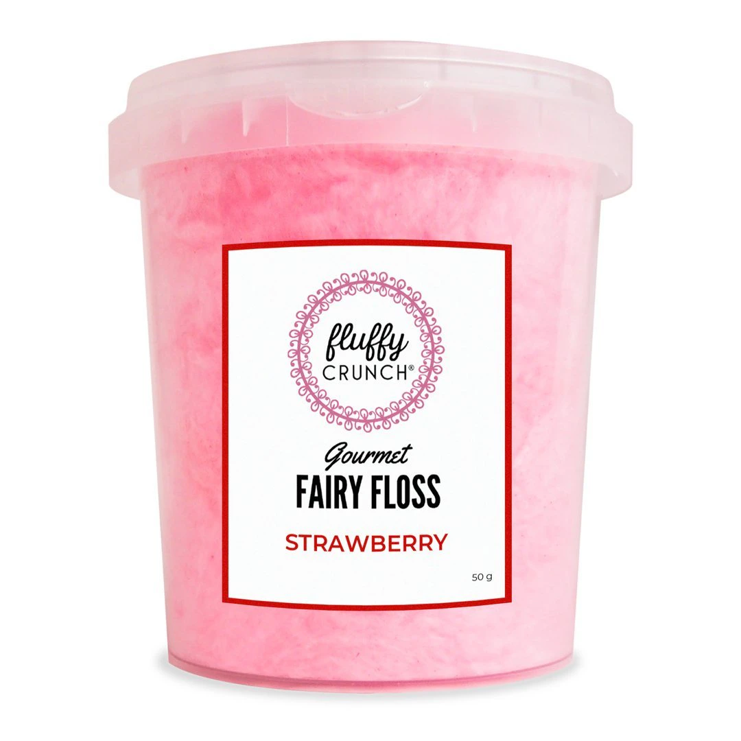 Fluffy Crunch Fairy Floss Strawberry 50g